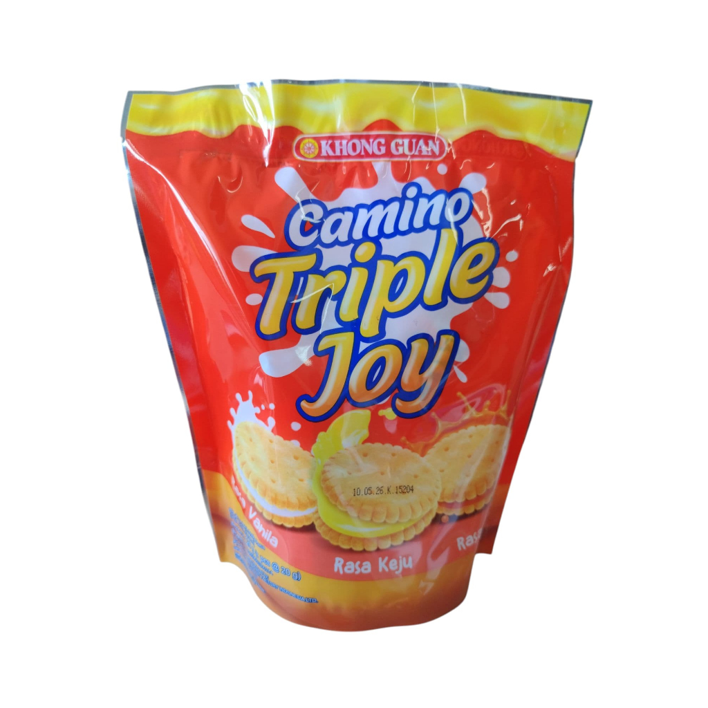 

KHONG GUAN Camino Triple Joy 120g (isi 6pcs @ 20g)