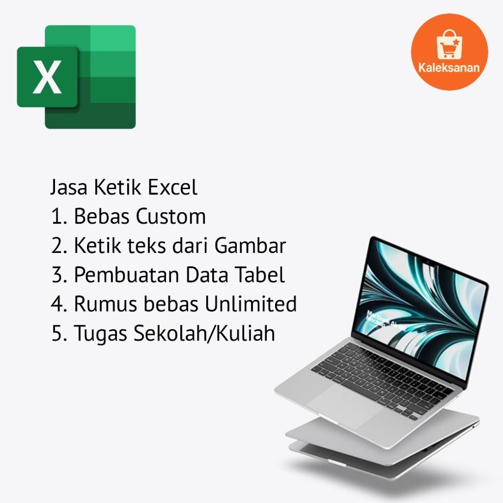 Jasa Ketik Excel Bebas
