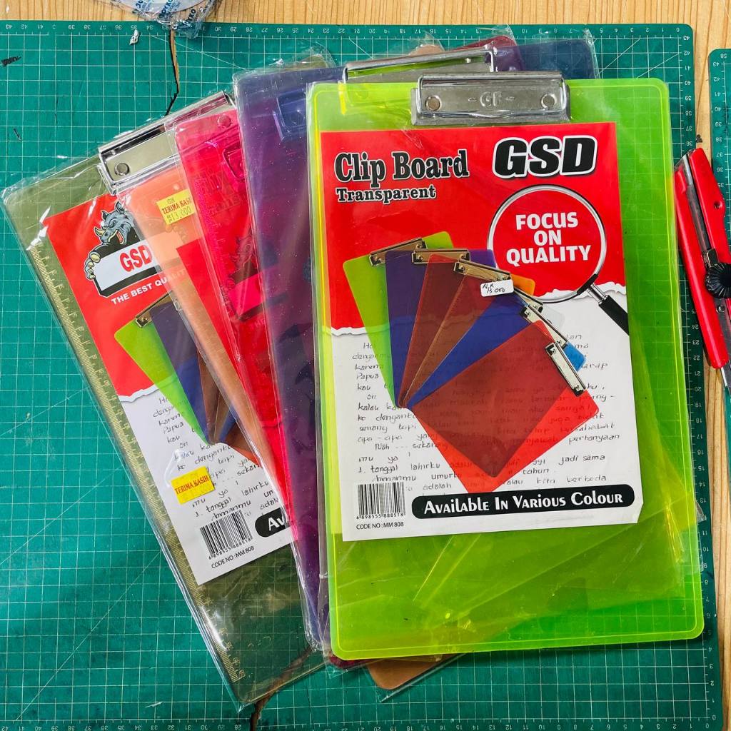 

Papan Ujian Transparant | Clip Board Transparant