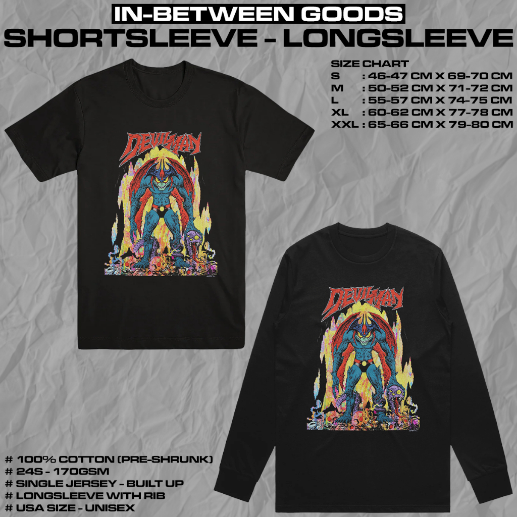 DEVILMAN CRYBABY - POWERFUL DEMON | T-SHIRT | LONGSLEEVE | ANIME MERCH