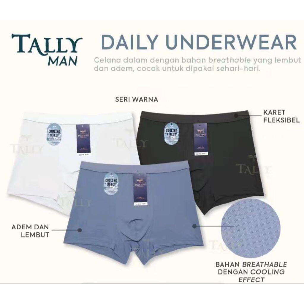 Celana Boxer CD 9206 Tally Pria/Cowo
