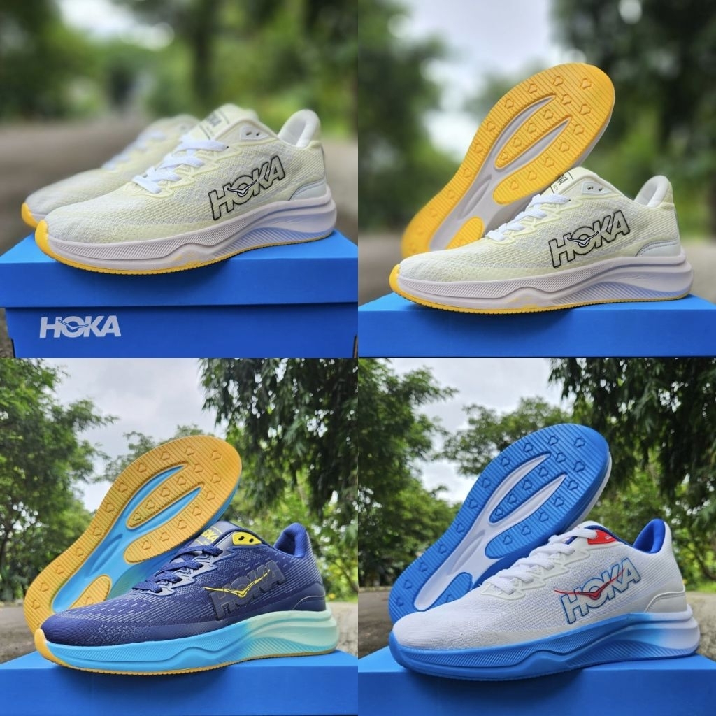 SEPATU H0KA M4CH 6 RUNNING SPORT PRIA WANITA TERBARU TERLARIS | Sneakers Kets Sport Running Training