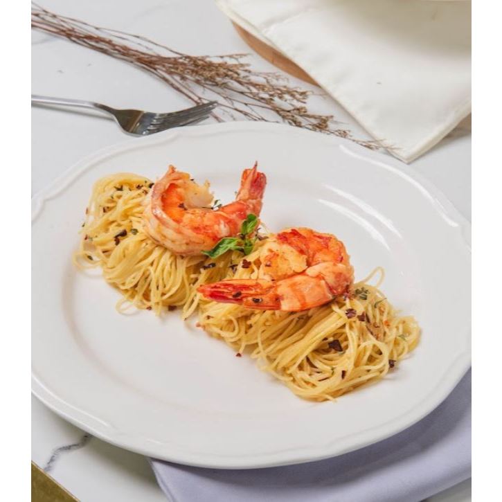 

Angle Hair Prawn Aglio e Olio