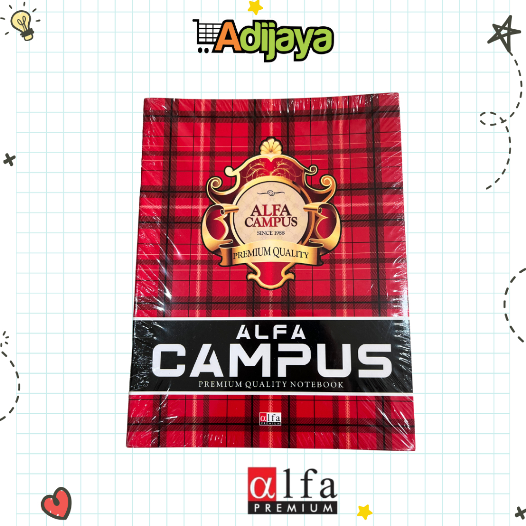

Buku Tulis Alfa Campus 36 LEMBAR 1 PACK ISI 10