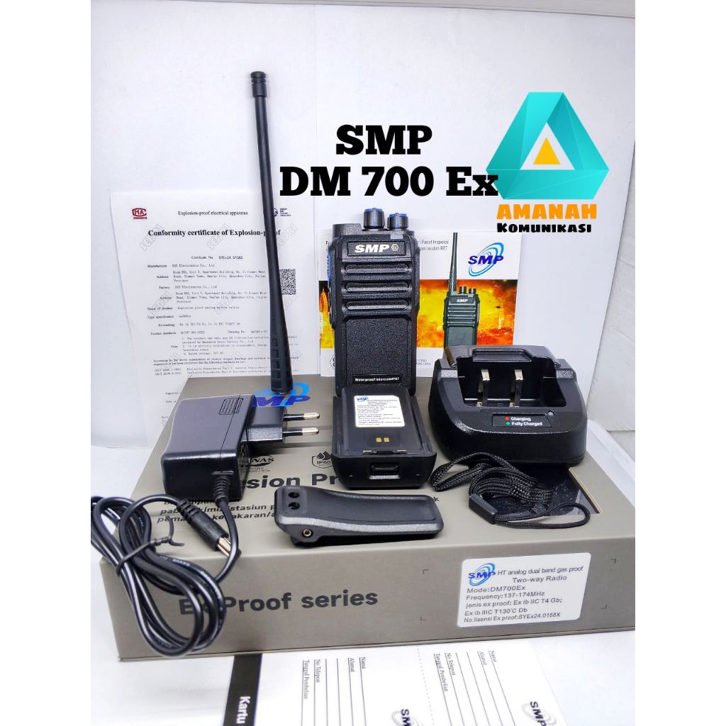 HT Smp DM 700 ex vhf explosionproof is gasproof original ada Sertificat explosionprof