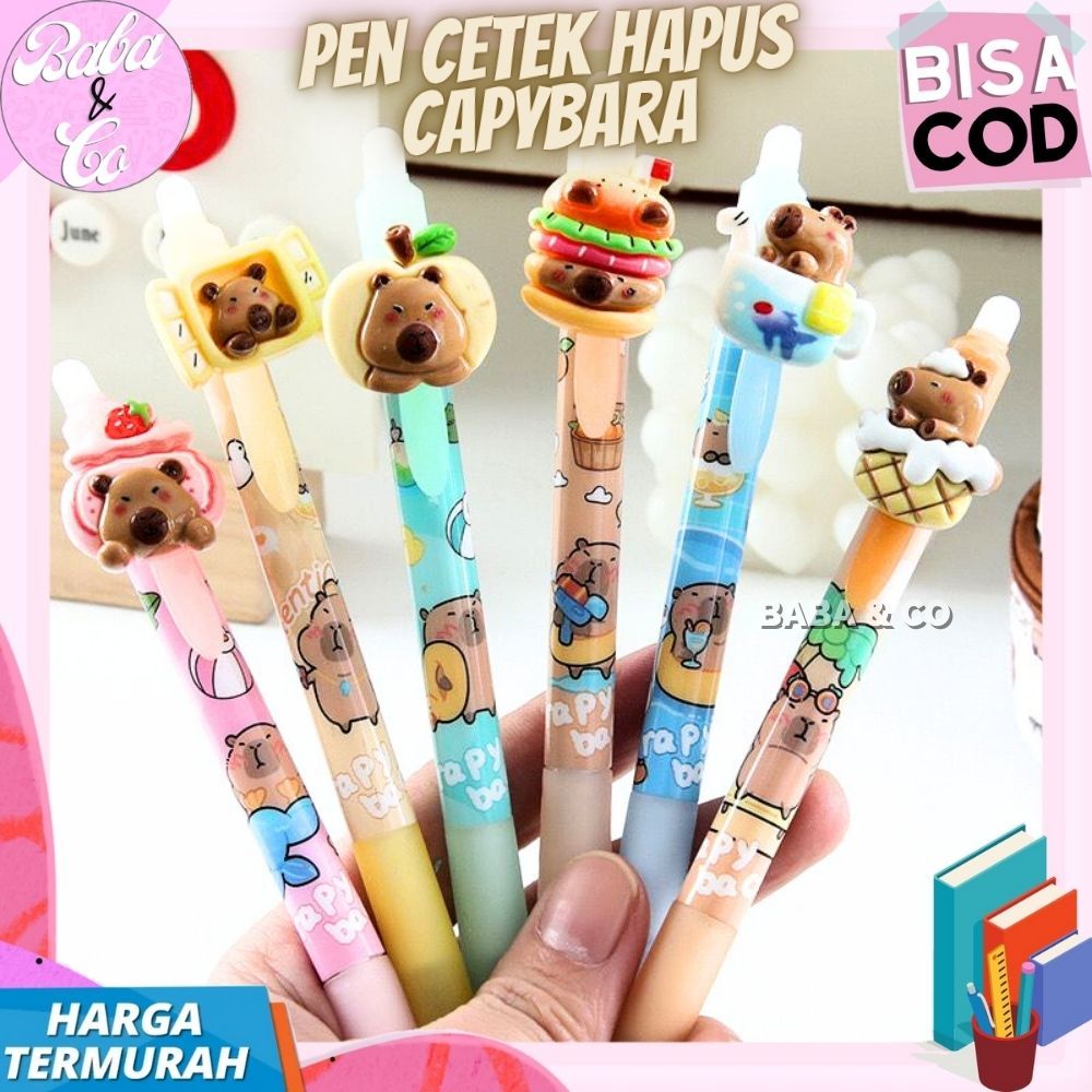 

PEN CETEK CAPYBARA TIMBUL PULPEN CAPYBARA CETEK HAPUS PEN TINTA HAPUS CAPYBARA TIMBUL LUCU UNIK MURAH COD