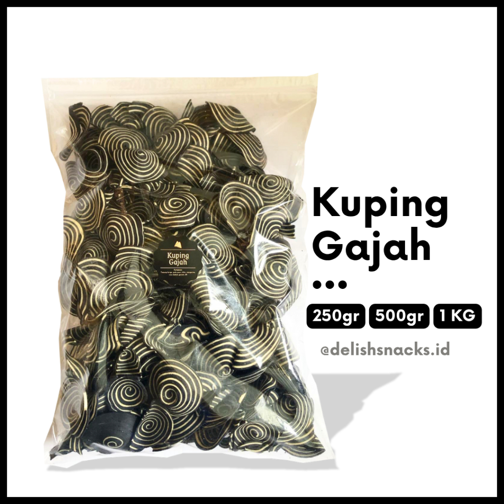 

[DELISH SNACKS] Kuping Gajah (Grosir) 250gr 500gr 1 KG / Snack Cemilan Camilan Grosiran Kiloan
