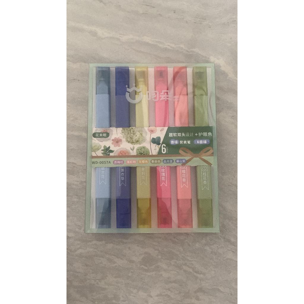 

Stabilo Set /Spidol Warna Warni 6 pcs Dengan 2 Sisi Kepala (2 in1) Atas bawah