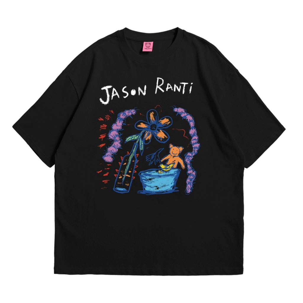 Jason Ranti - T-Shirt Original Kaos Perut Kosong Hitam