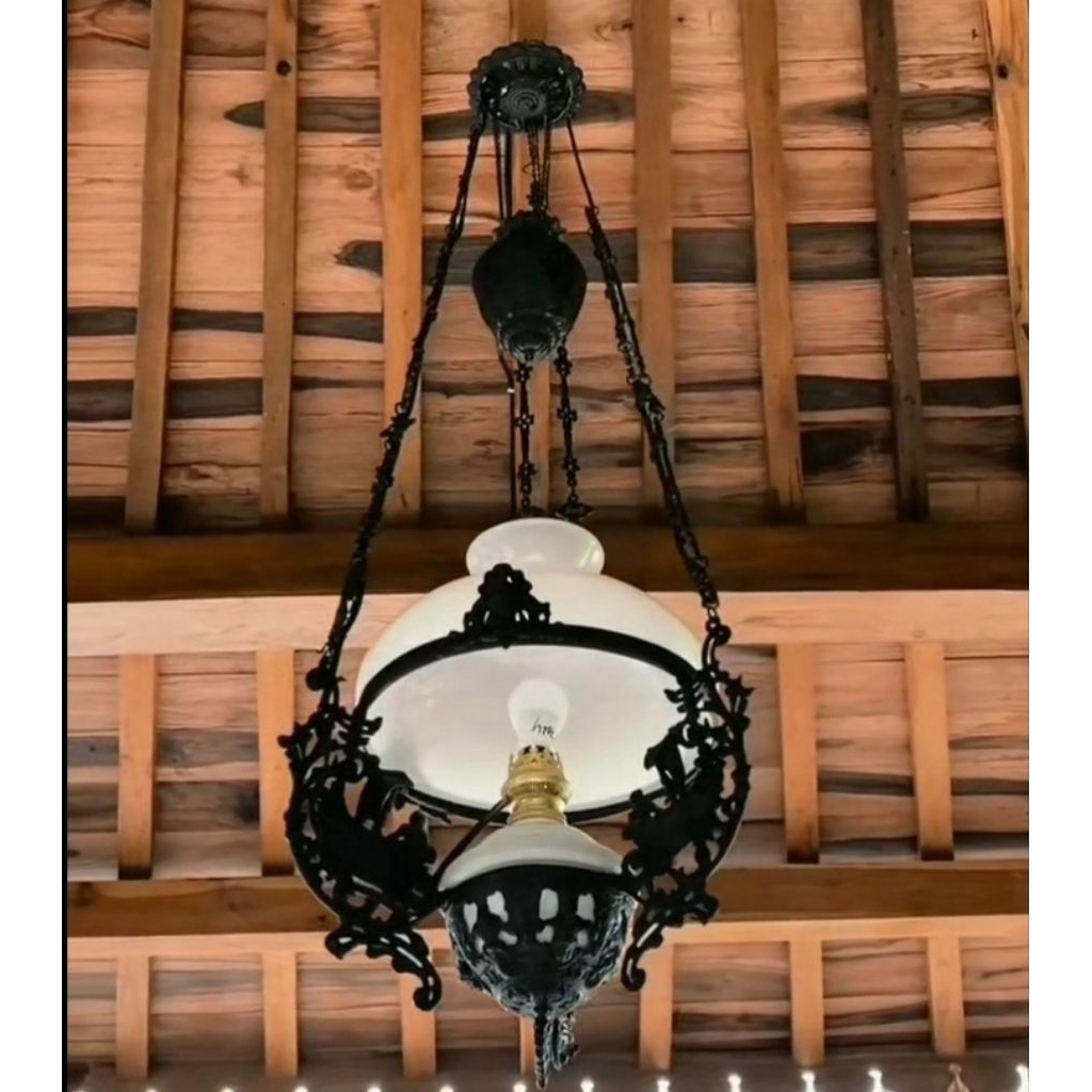 lampu gantung HIAS ANTIK JAWA BETAWI BALI,lampu joglo diameter 35cm