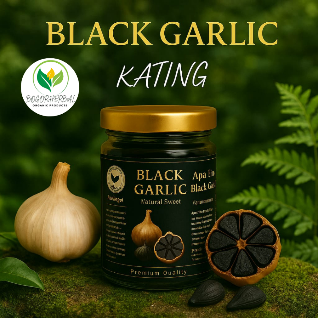 

PROMO BLACK GARLIC BAWANG HITAM KATING / BAWANG PUTIH PERMENTASI BAWANG HITAM HERBAL 250GRAM GRATIS AROMA TERAPI GAHARU