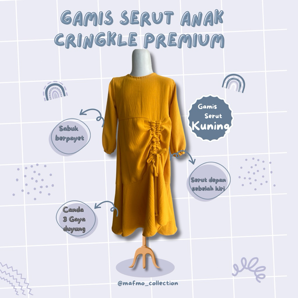 Gamis Serut Duyung Cringkle