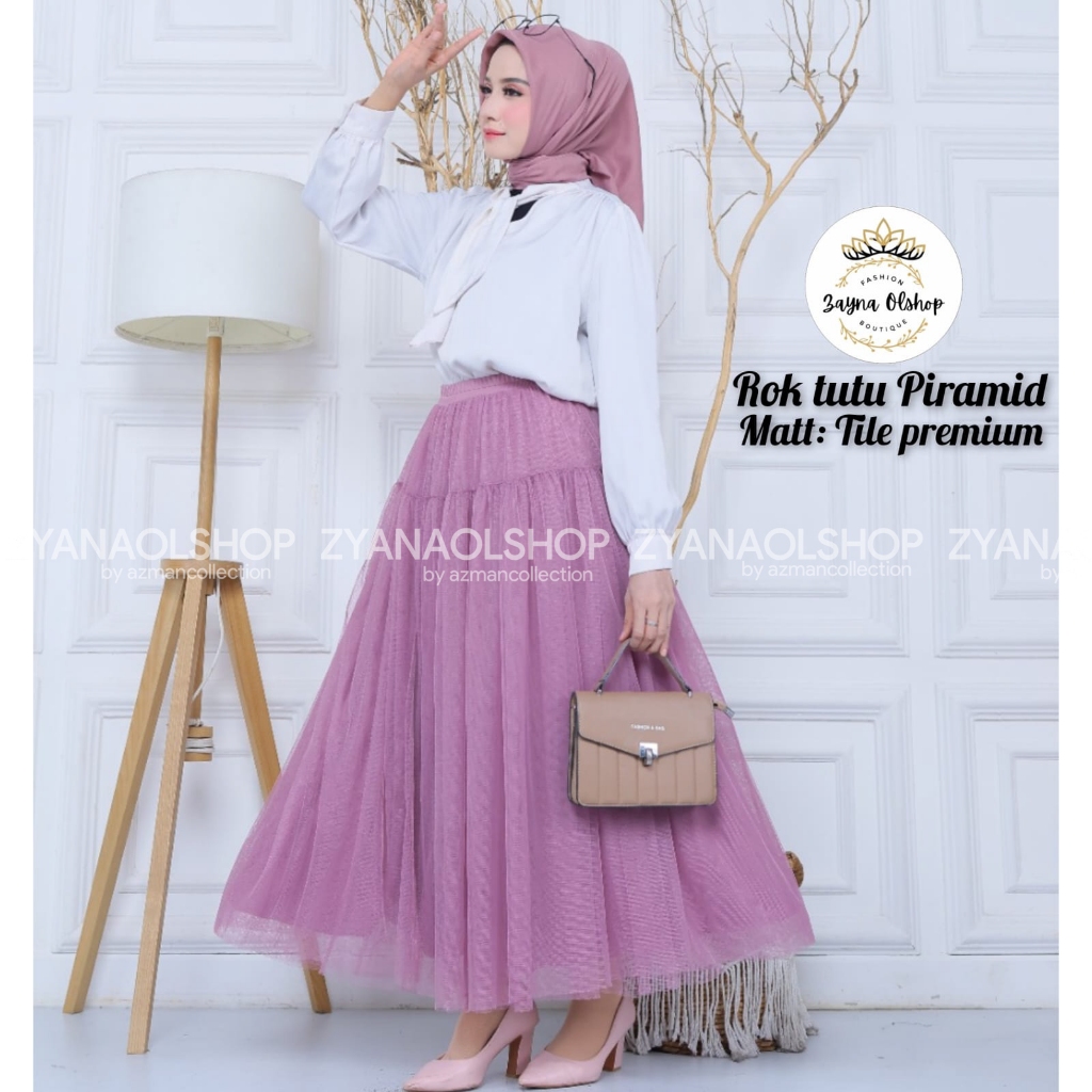 (ROK TUTU PIRAMID)HIGHQUALIYT TILE 3LAPIS--ROK TUTU TILE PREMIUM--ROK TUTU DEWASA--ROK TUTU TILE LEM