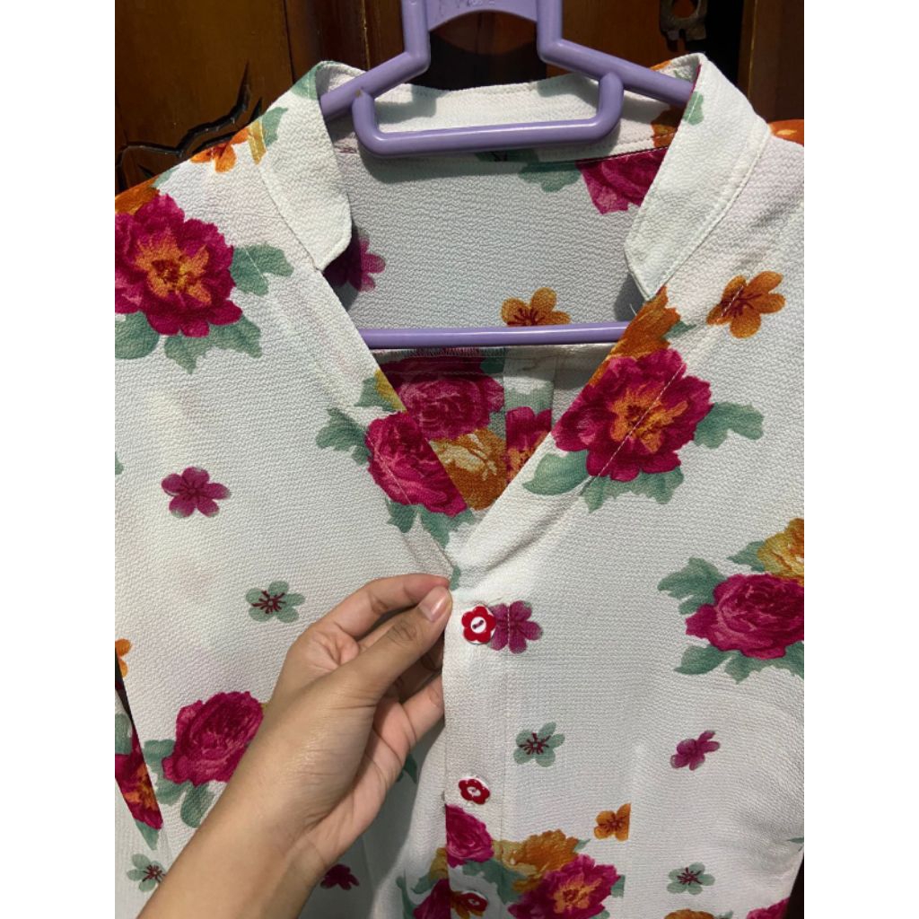 Abaya / Gamis bunga bunga Dres panjang bunga bunga/ Outer bunga bunga