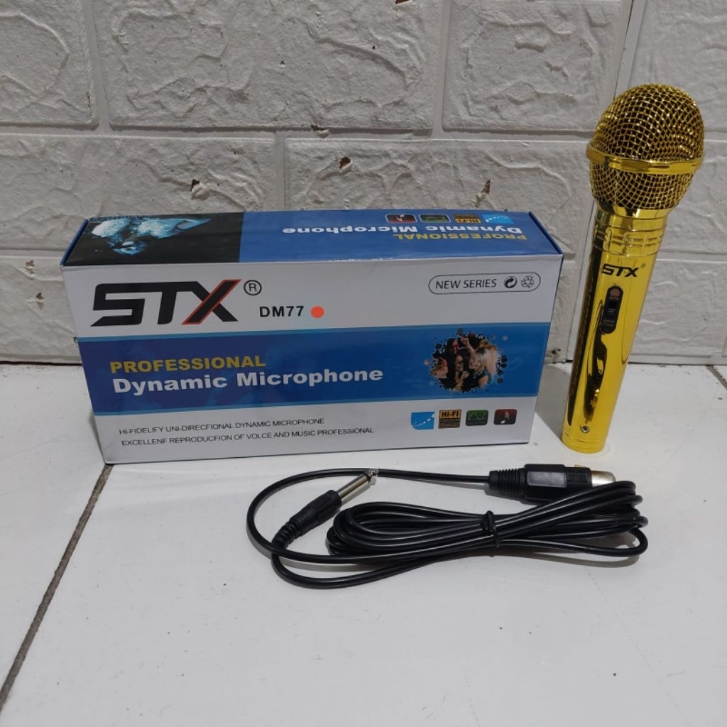microphone STX DM 77 gold original STX DM77 gold