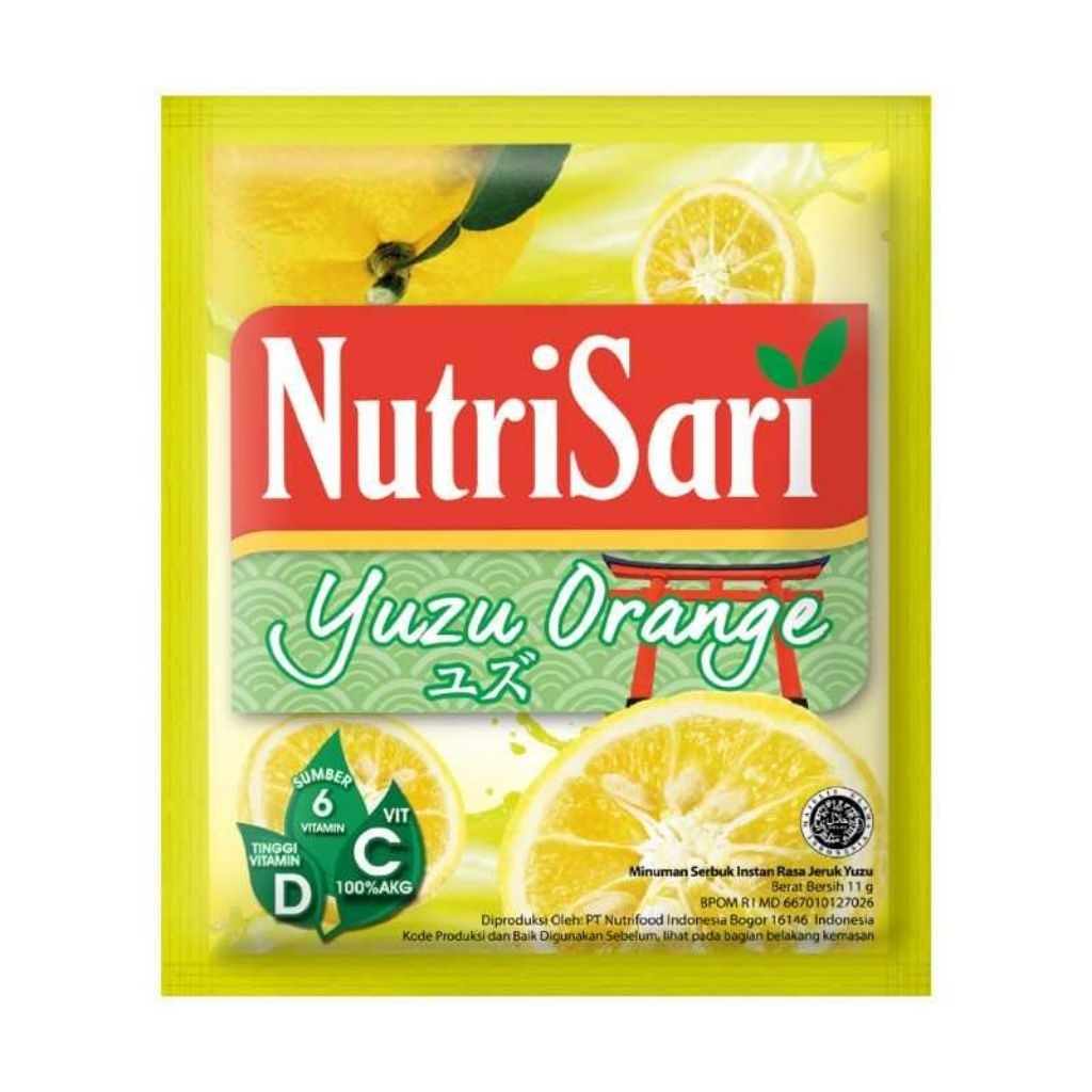 

Nutrisari Yuzu Orange 110g (isi 10 sachet)