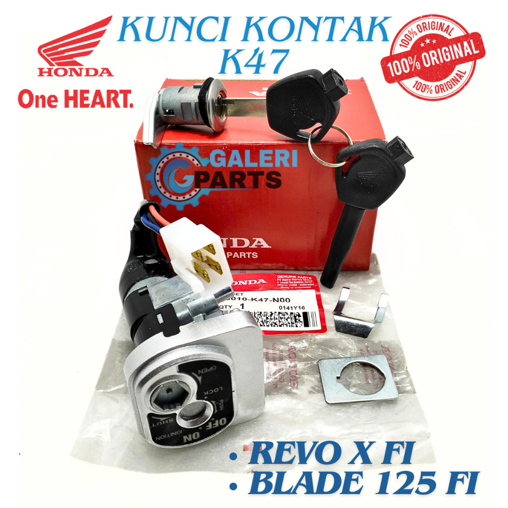 ORIGINAL KUNCI KONTAK ASSY SET PLUS JOK HONDA REVO ABS ABSOLUTE FI BLADE FI REPSOL KUALITAS ASLI ORI