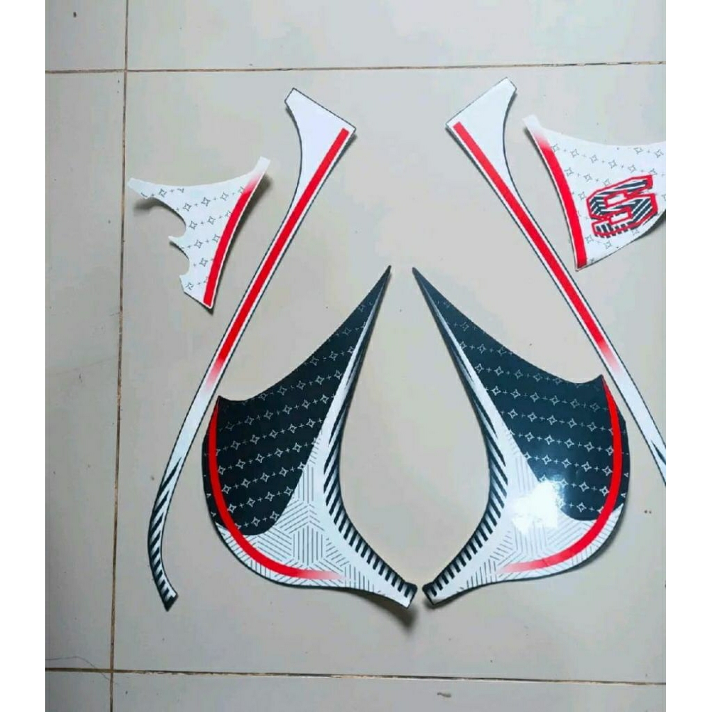 striping stiker Scoopy sporty 2024 biru dongker