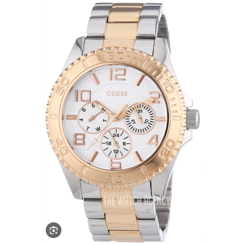 JAM TANGAN WANITA GUESS W0231LS KOMBINASI ROSEGOLD ORIGINAL