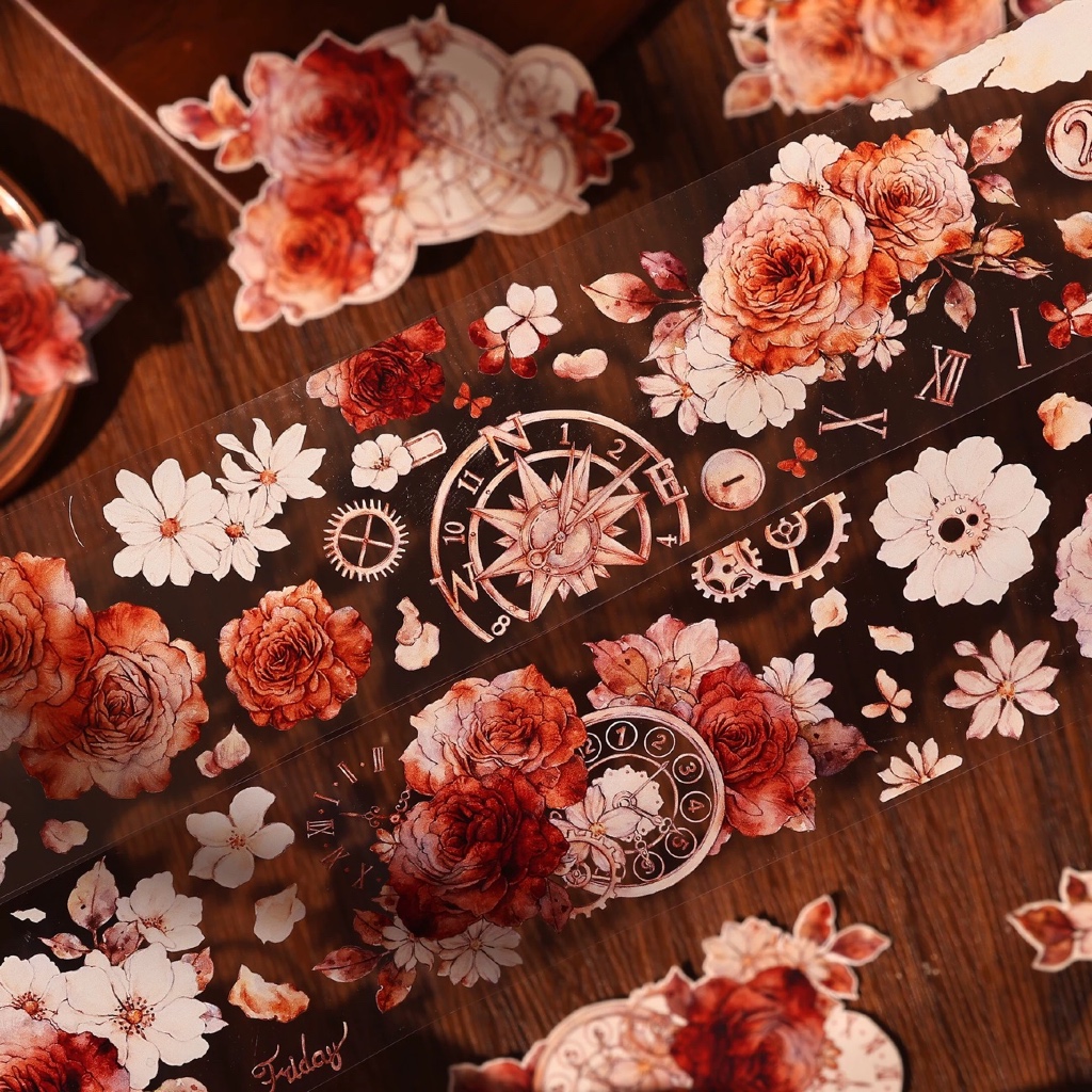 

(Kiricart) Little White PET tape series Journal Scrapbook