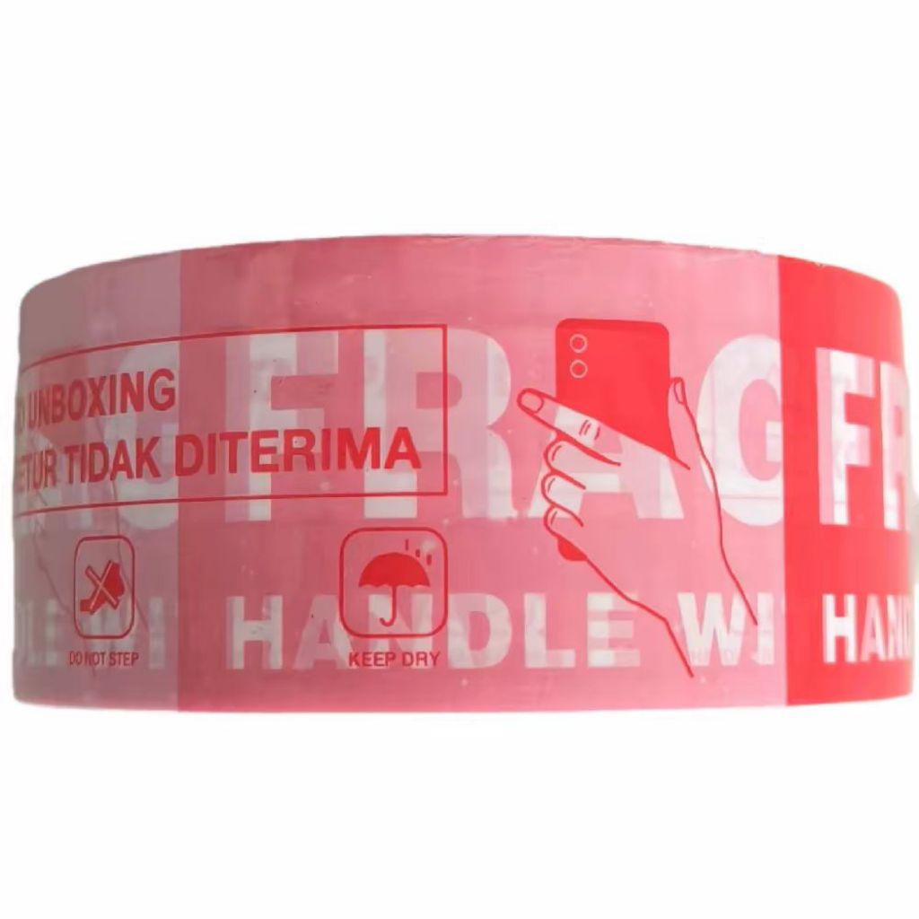 

lakban fragile unboxing 45mm x 100 yard FULL.