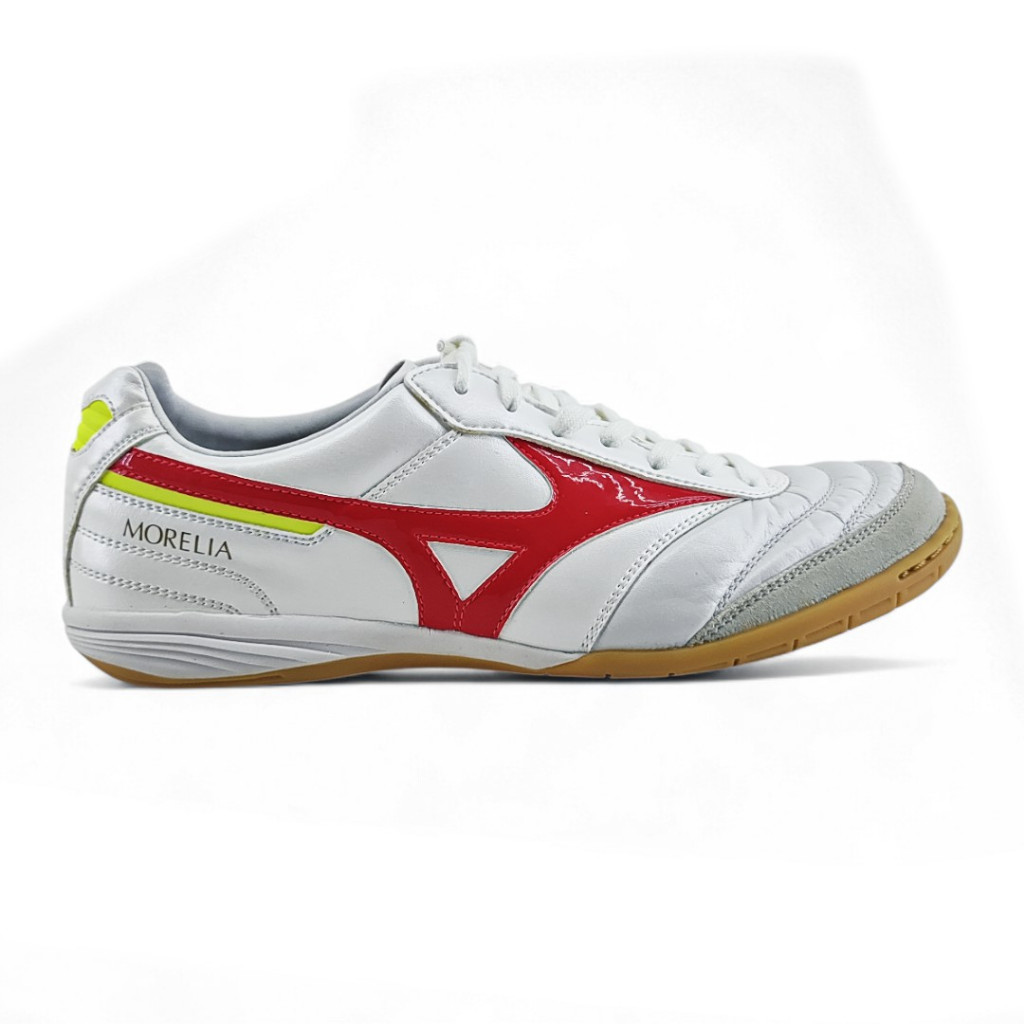MIZUNO Sepatu Futsal Morelia Sala Elite IN White Fiery Coral 2 Bolt 2
