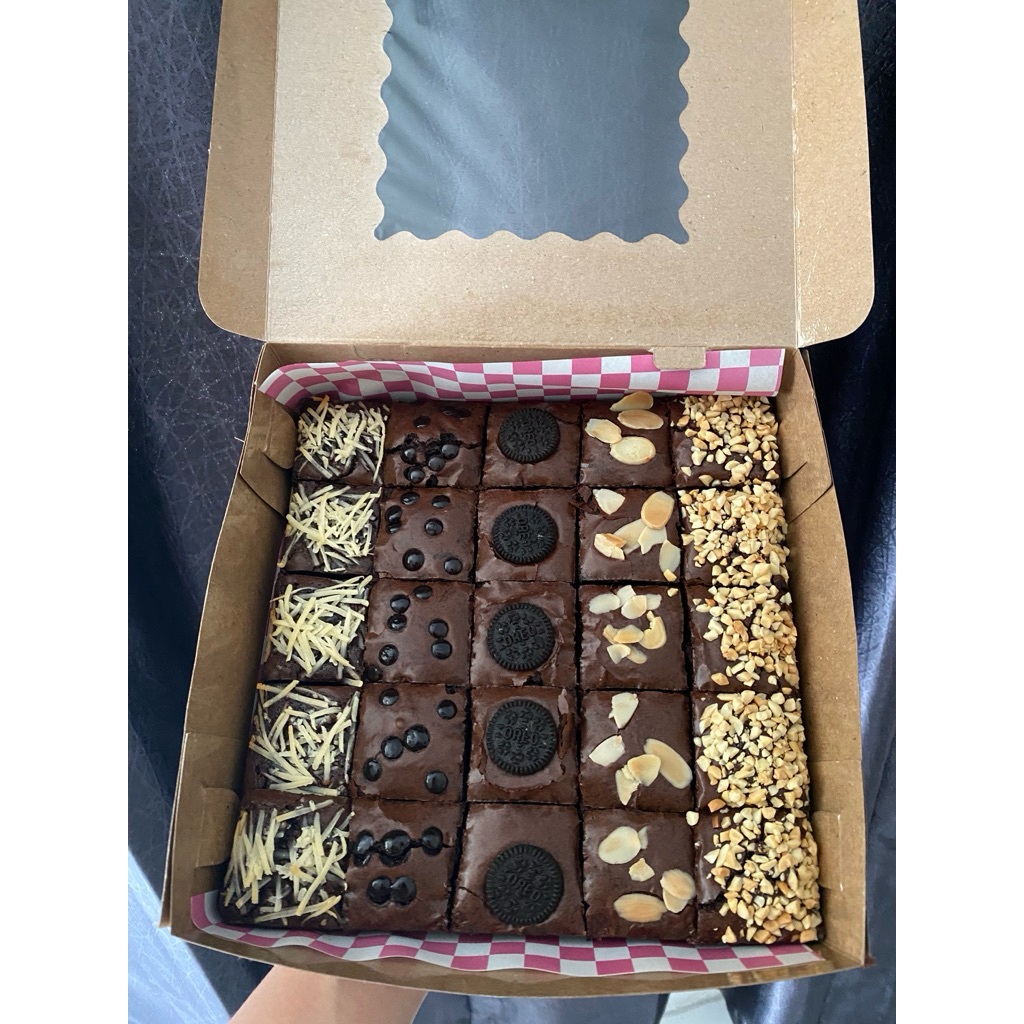 

Fudgy Brownies sekat ukuran 20x20