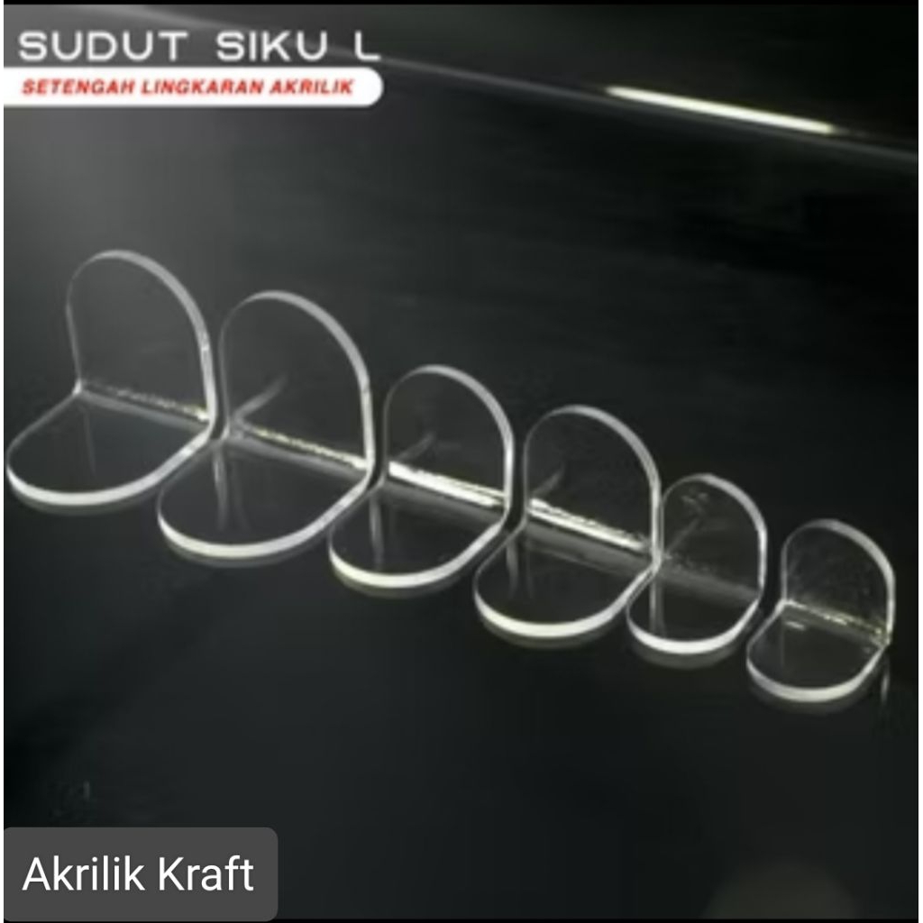 

Siku Akrilik Setengah Lingkaran Akrilik 2mm Ukuran 5Cm