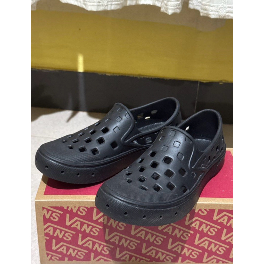 VANS FLIP-ON TRK SHOES WOMEN KIDS BLACK