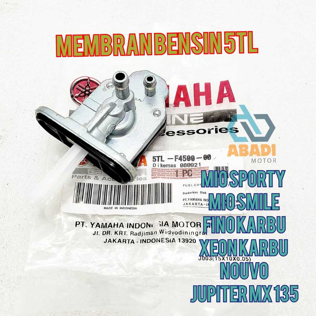 Membran Bensin Ori Yamaha 5TL Mio Sporty Mio Smile Fino Karbu Xeon Karbu Jupiter MX 135 Nouvo  Kran 