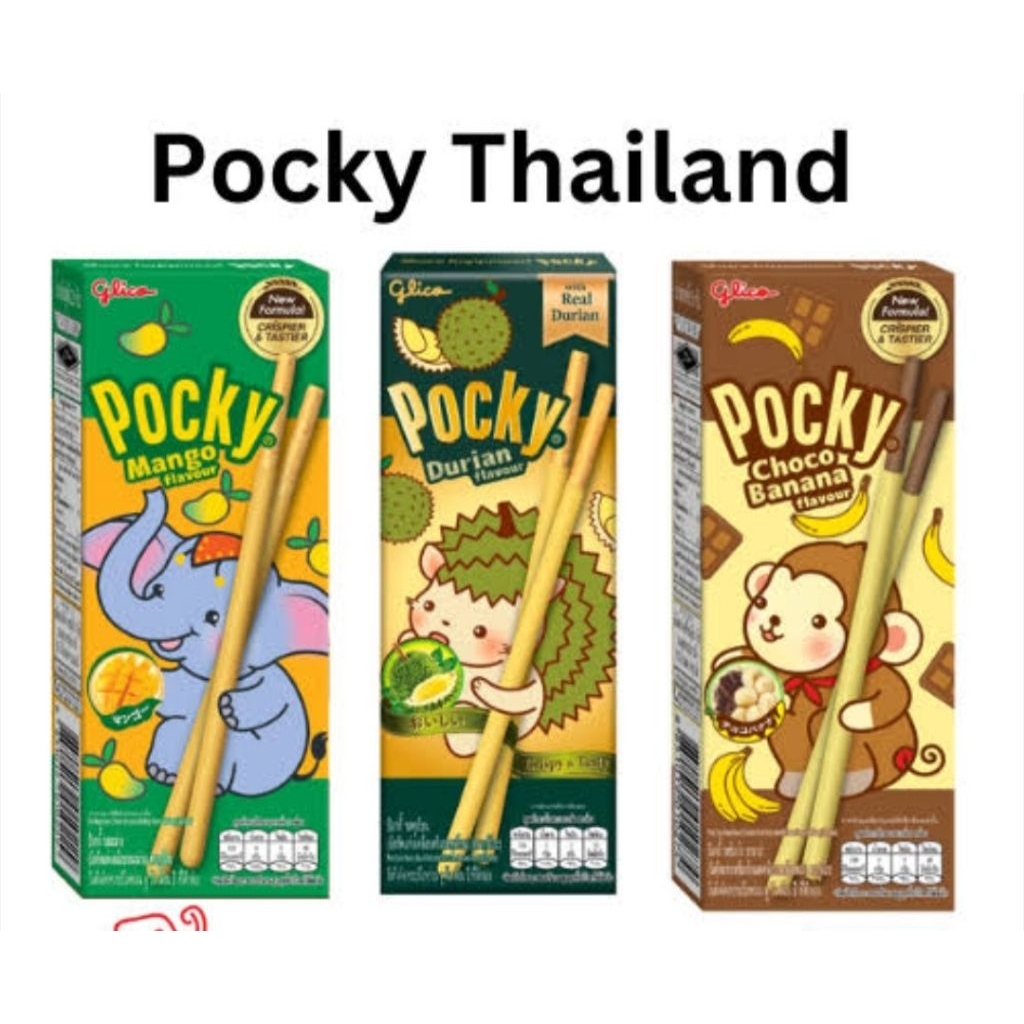 

GLICO POCKY THAILAND DURIAN / BANANA / MANGO PER BOX
