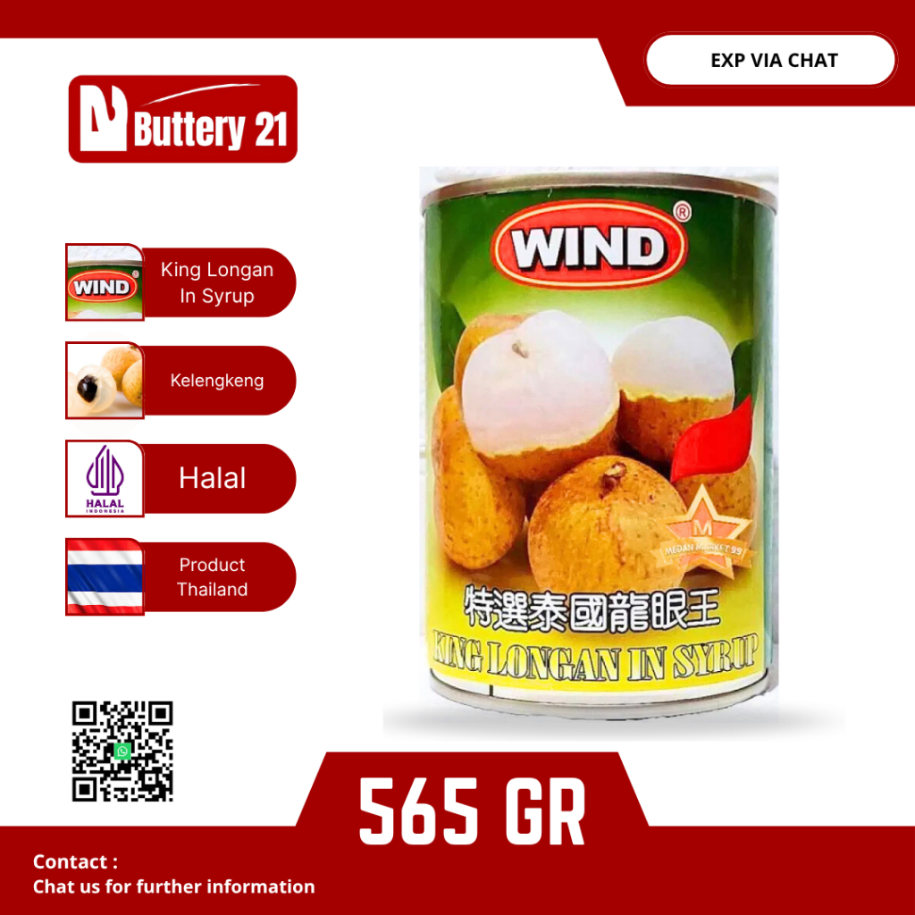 

WIND BRAND KING LONGAN IS SYRUP 565 GR/BUAH KELENGKENG DALAM SIRUP/BUAH KALENG