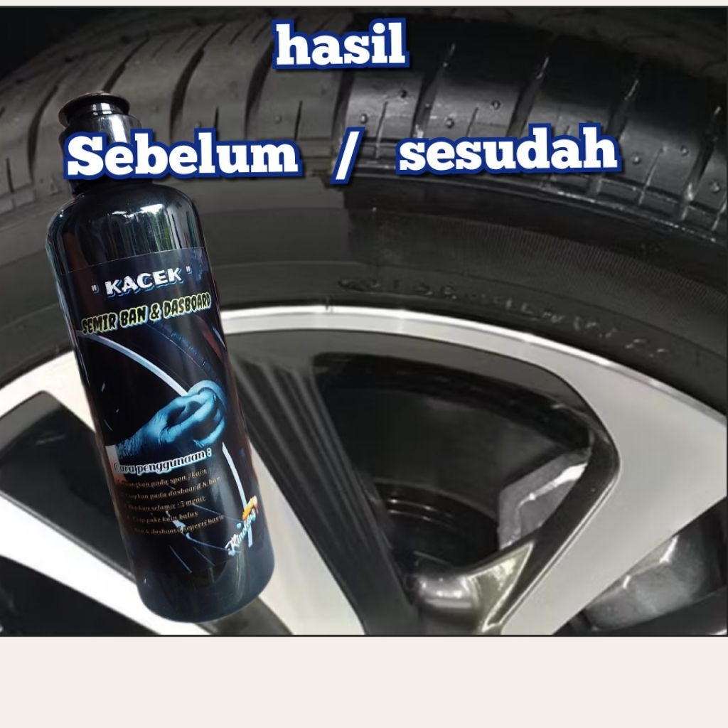 Cairan Semir Ban Mobil / semir ban motor 500 ML & penghitam dasboard Tahan Lama Semir Ban Motor , se