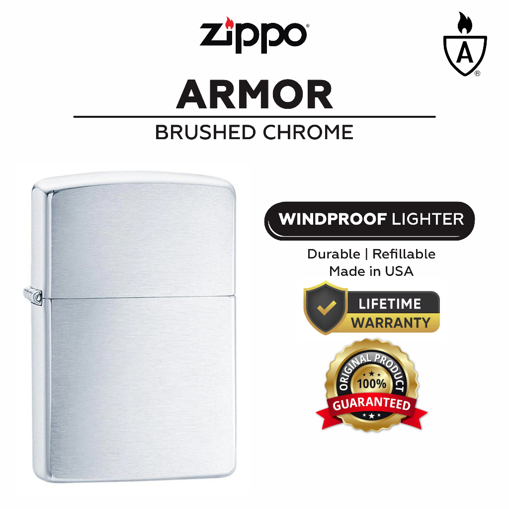 Zippo 162, Armor Brushed Chrome