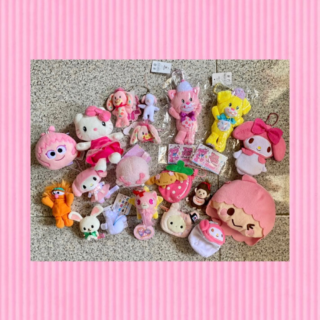 (with admin) plush keychain sanrio | yumyums | jewelpet | monchhichi | sesame street moppy | snoopy 