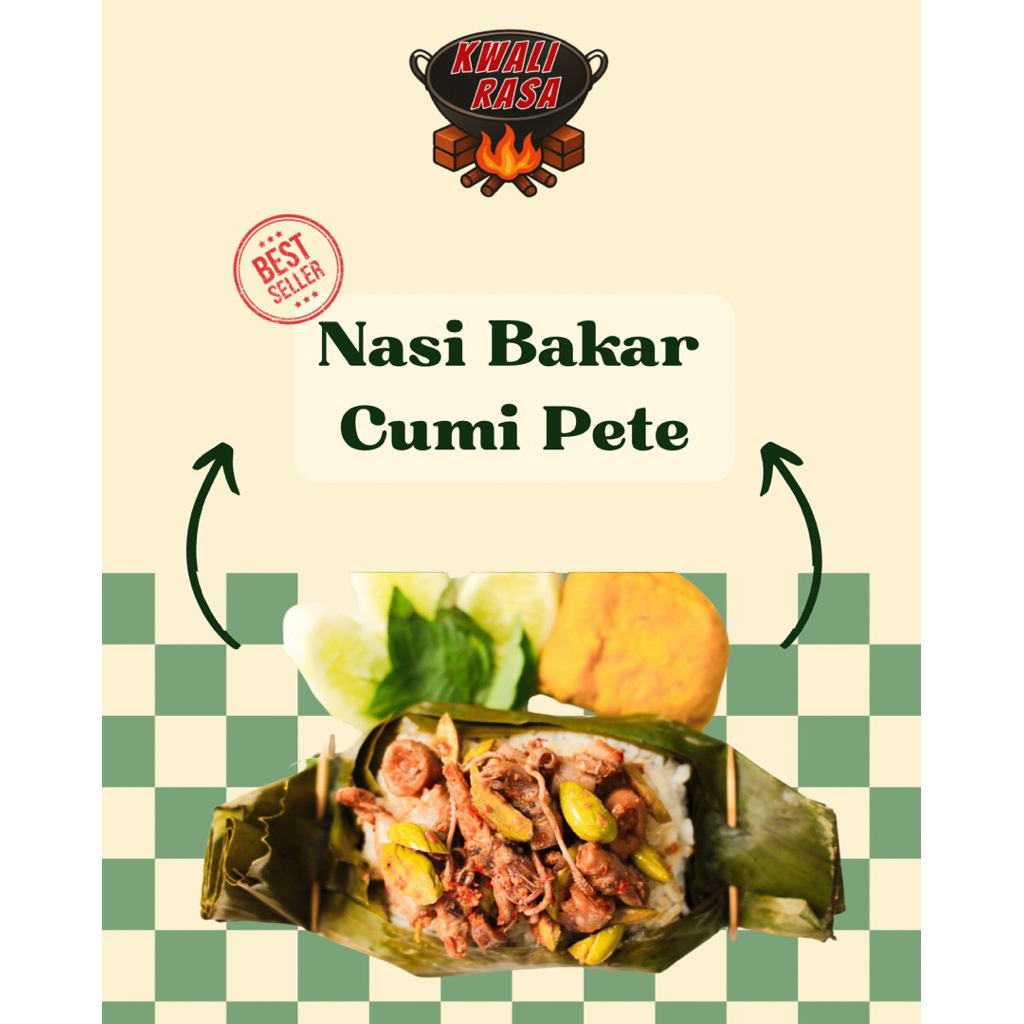 

Kwali Rasa Nasi Bakar Cumi Pete Pedas Gurih Favorite