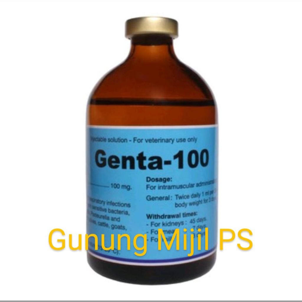 Genta-100 @100ml (obat coli terbaik)