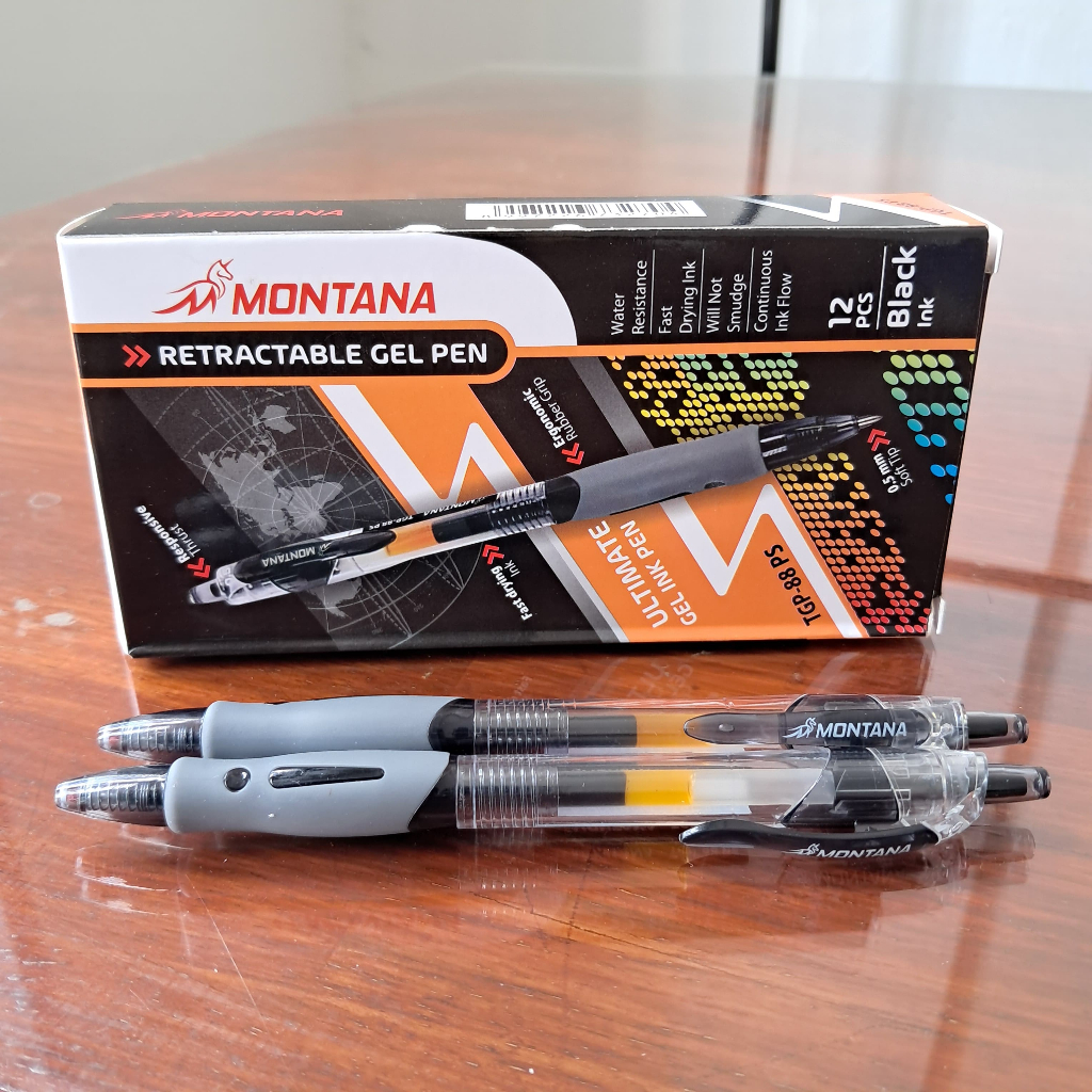 

1 Kotak isi 12 Pcs Pena Gel Klik MONTANA