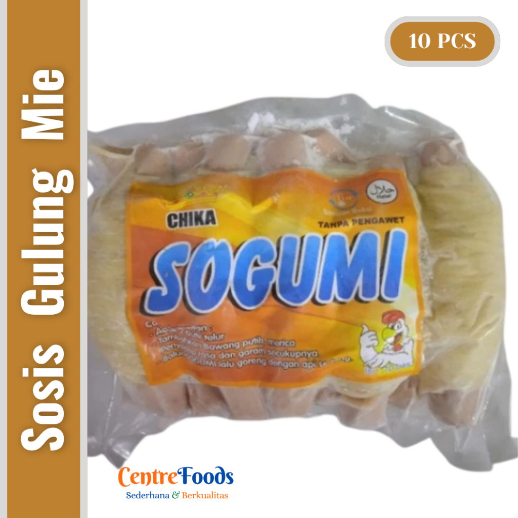 

Sosis Gulung Mie - Sogumi CHIKA | Isi 10 Pcs - 400gr [ Harga Per BKS ]
