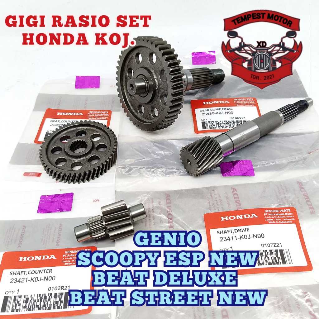 GER RASIO ORI GENIO GIGI RASIO HONDA KOJ GIGI RASIO BEAT DELUXE GEAR RASIO SCOOPY ESP NEW GENIO