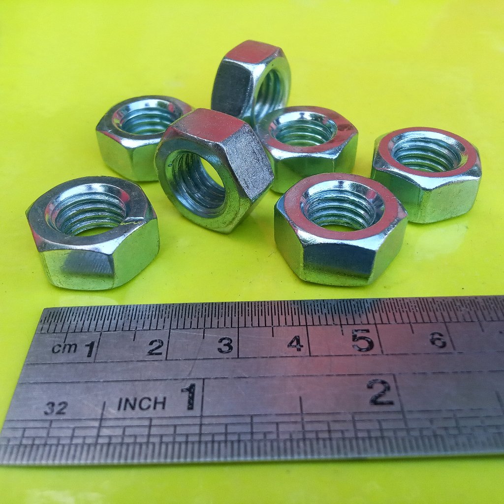 MUR PUTIH M12 / MUR BAUT CROME KUNCI 19 / MUR M12 GALVANIS / MUR GALVANIZ M12 / NUT M12 BAUT 19