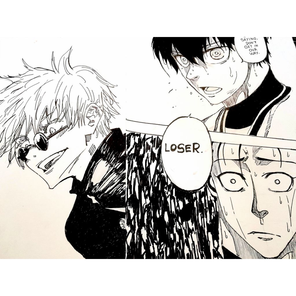 

jasa gambar anime (request) ukuran kertas A3