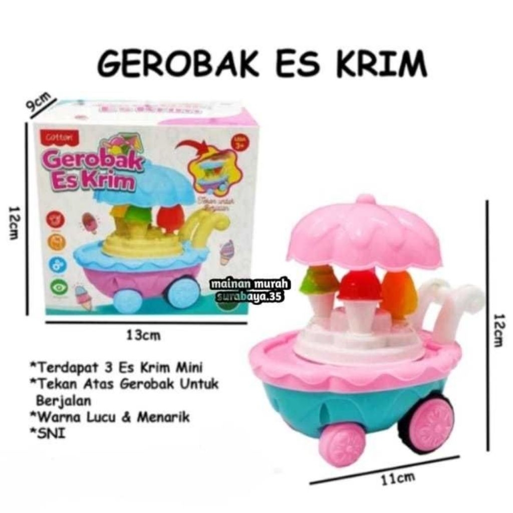 Gerobak Es Krim / Mainan Anak Es Krim Mini
