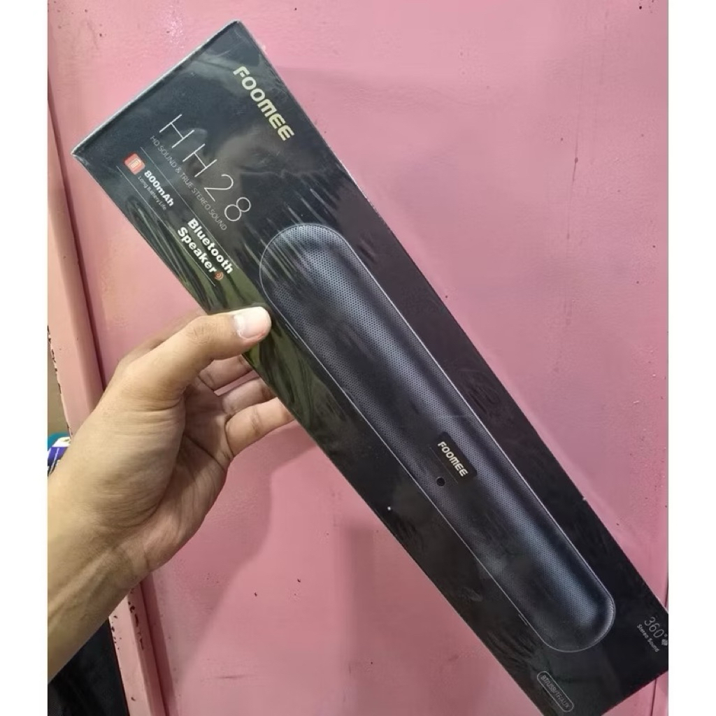 ORIGINAL FOOMEE HH28 SPEAKER STEREO SOUND - SPEAKER MINI BLUETOOTH SUPER BASS - TERMURAH  - SPEAKER 