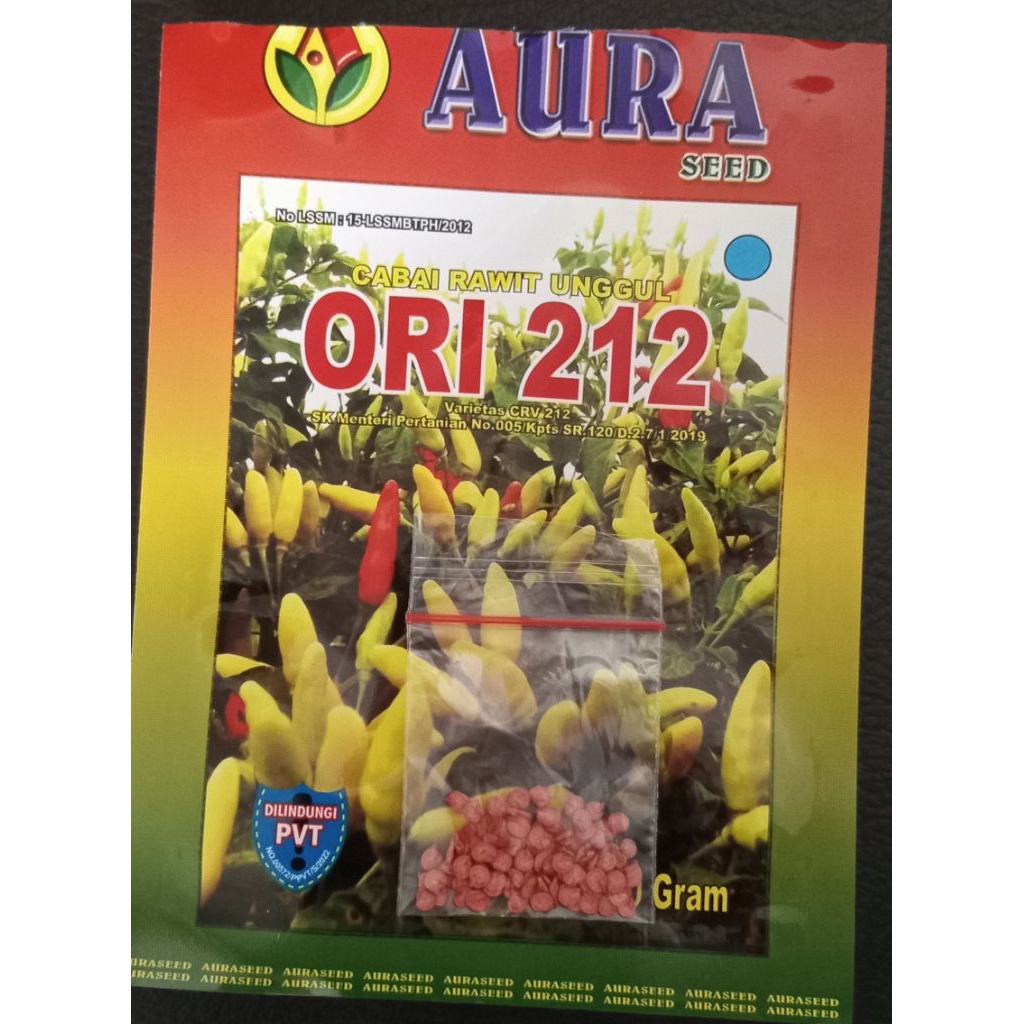 

100 biji benih repack cabai/cabe sret ori 212 [ expired 13-9-2025 ] bibit cabai unggul Cabai Pedas tahan lama