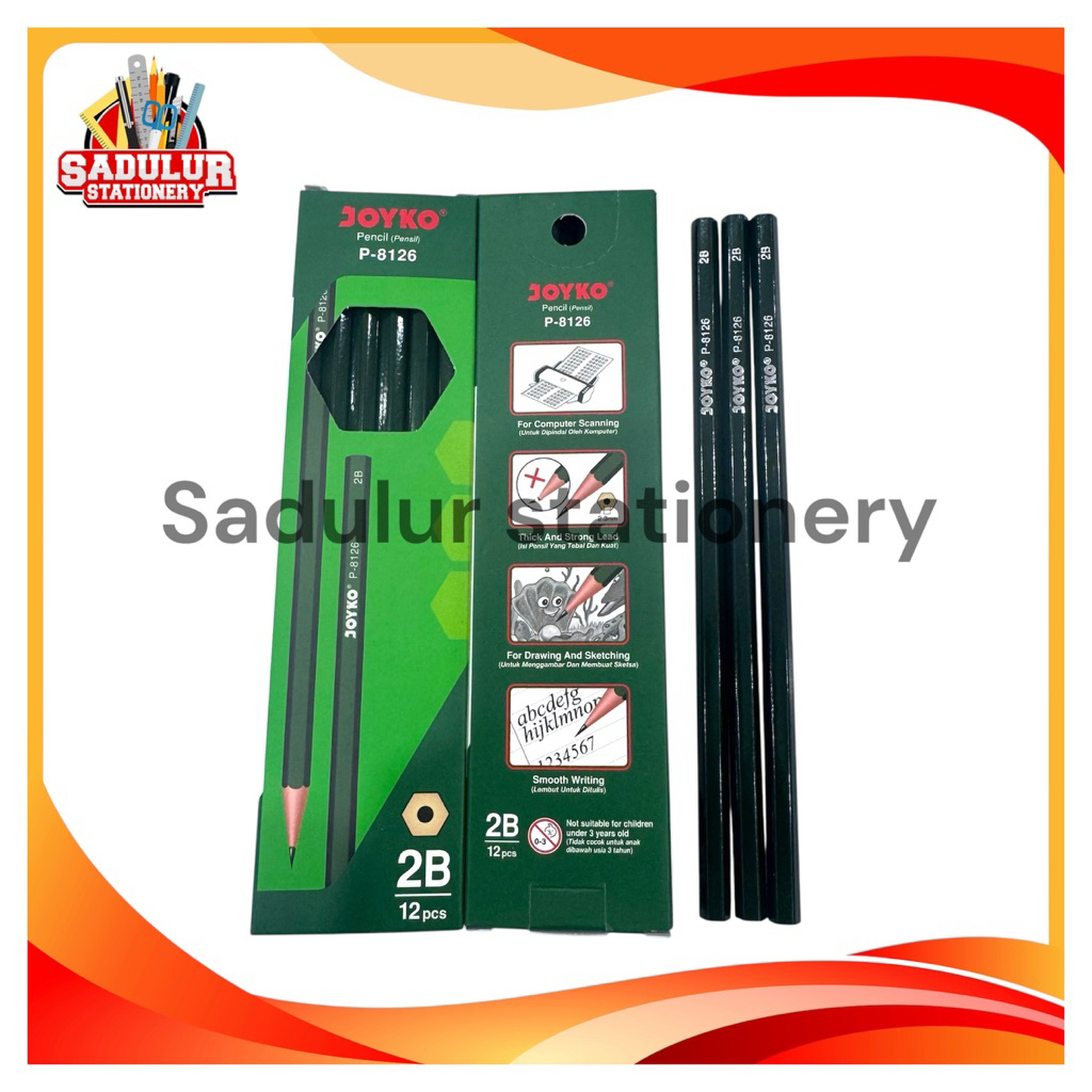 

(1PCS) PENSIL 2B JOYKO P-8126 / PENSIL JOYKO