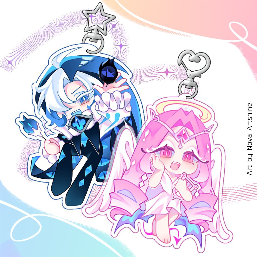 Fanmerch Cookie Run Kingdom || Keychain/gantungan kunci akrilik 2 sisi