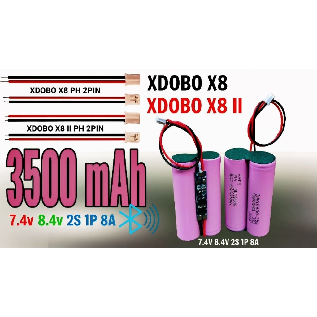 Battery Speaker XDOBO X8/X8 II 3500 mAh 7.4v 8.4v 8A