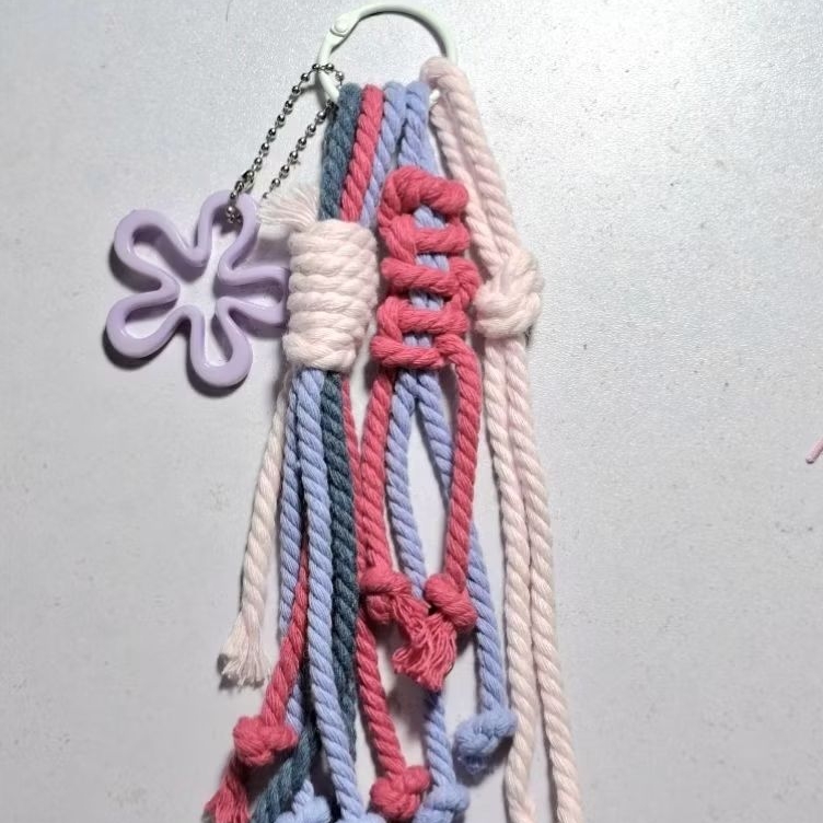 @Belilagii bag charm tali macrame bag charm aesthetic bag charm tali bag charm couple bag charm lucu