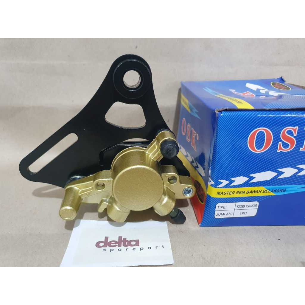 Kepala Babi Kaliper Rem Belakang Satria Fu 150 Lama Karbu Barong New Facelift Merk Osk / Nissin